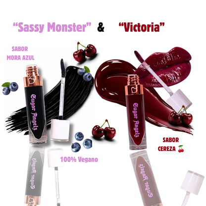 "Sassy Monster" & "Victoria" LipKit: 2 Glosses