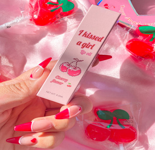 “I kissed a girl” lip oil